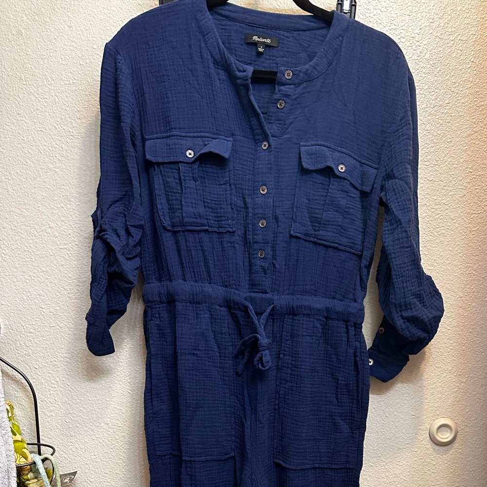 Madewell Drawstring Tapered Leg Jumpsuit